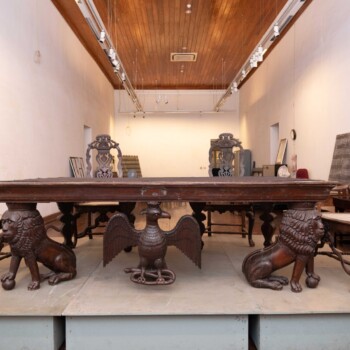 Tables and chairs made during the time of Portuguese rule